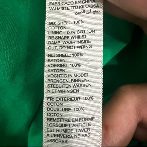 Fat Face Brady Broderie 8 Green 100% Cotton Tiered Eyelet Boho Cottagecore Dress - Picture 9 of 11